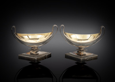 <b>Paar Biedermeier-Salièren</b>