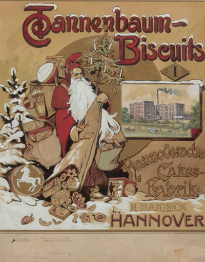 <b>Entwurf für Tannenbaum-Biscuits, Bahlsen</b>