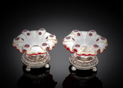 <b>Paar Biedermeier-Salièren</b>