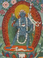 <b>A THANGKA OF HAYAGRIVA FRAMED UNDER GLASS</b>