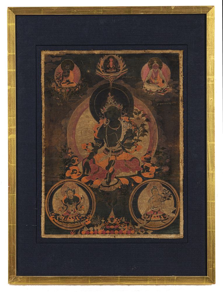 <b>A THANGKA DEPICTING SYAMATARA</b>