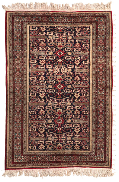 <b>A semi-antique blue background Perepedil rug</b>
