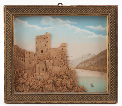 <b>Korkbild mit Burgansicht</b> <b>Korkbild mit Burgansicht</b>