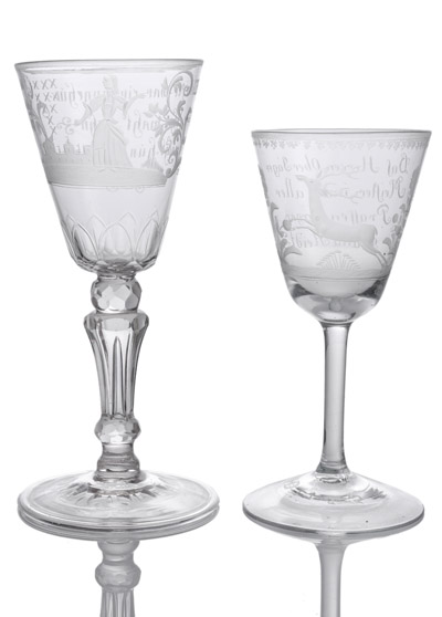 <b>TWO GLASS CUPS</b>