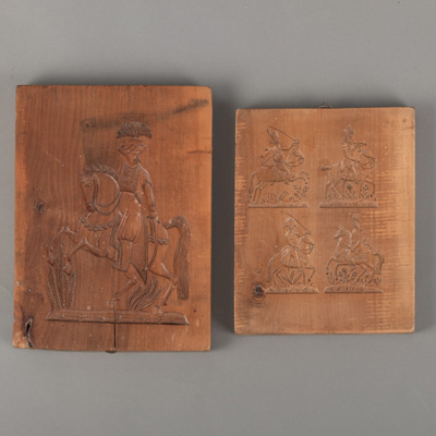 <b>Zwei Springerle-Holzmodel</b> <b>Zwei Springerle-Holzmodel</b>