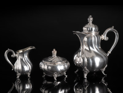 <b>Dreiteiliges Kaffee-Service</b>