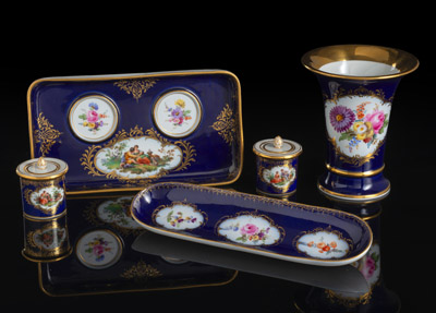 <b>Schreibzeug, Federschale und Vase</b> <b>Schreibzeug, Federschale und Vase</b>