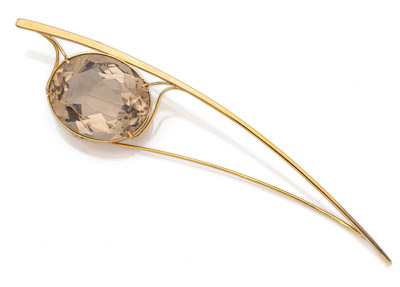 <b>Große Brosche mit Citrin</b> <b>Große Brosche mit Citrin</b>