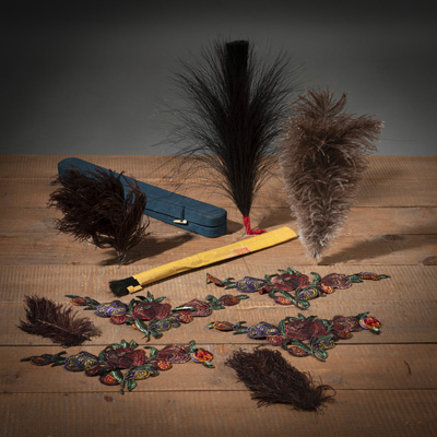 <b>Federn und Seidenschmuck</b>