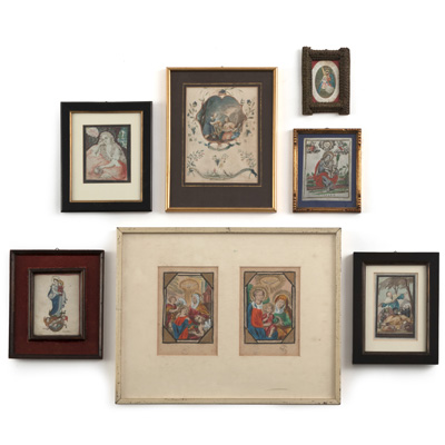 <b>Acht Heiligenbildnisse und religiöse Motive</b> <b>Acht Heiligenbildnisse und religiöse Motive</b>