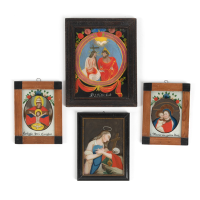 <b>Vier Hinterglasbilder</b> <b>Vier Hinterglasbilder</b>