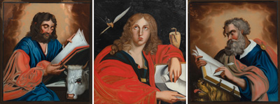 <b>Drei Große Hinterglasbilder</b> <b>Drei Große Hinterglasbilder</b>