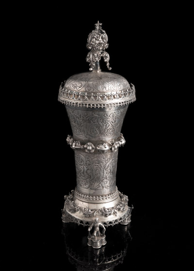 <b>A RENAISSANCE STYLE SILVER CUP AND COVER</b>