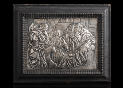 <b>Sillber-Relief - Jesus lehrt im Tempel</b> <b>Sillber-Relief - Jesus lehrt im Tempel</b>