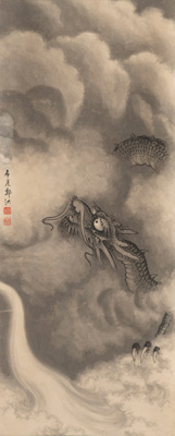 <b>THREE HANGING SCROLLS</b>
