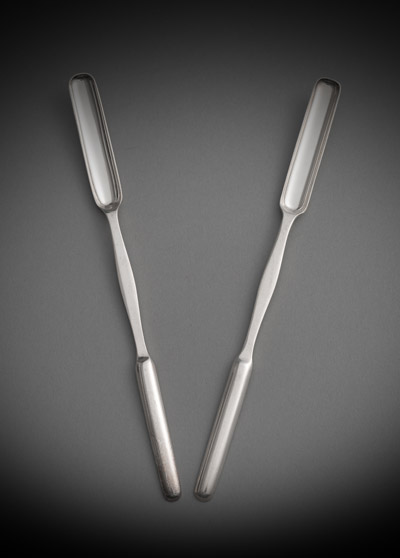 <b>Paar silberne Marklöffel</b>