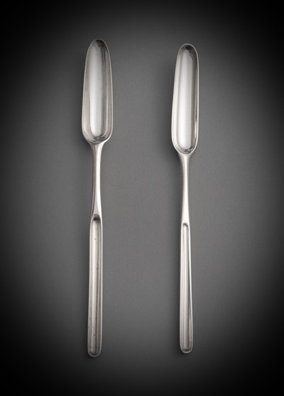 <b>Zwei George III Marklöffel</b>