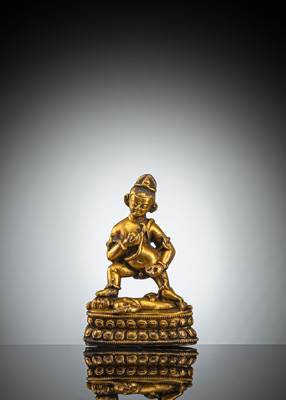 <b>Feuervergoldete Bronze des Jambhala</b>