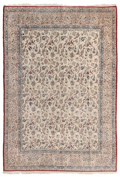<b>An Isfahan carpet with silk parts</b>
