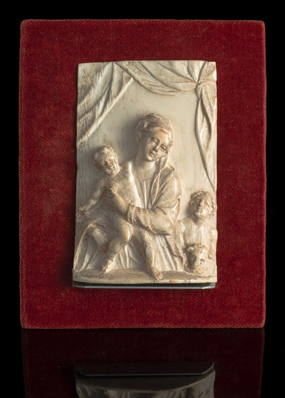 <b>Relief - Madonna mit Kind und dem Johannes-Knaben</b> <b>Relief - Madonna mit Kind und dem Johannes-Knaben</b>