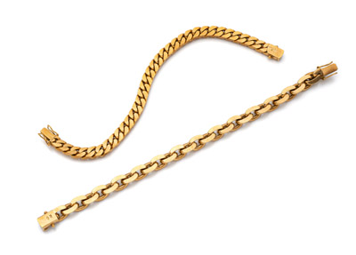 <b>Konvolut 2 Armbänder</b> <b>Konvolut 2 Armbänder</b>