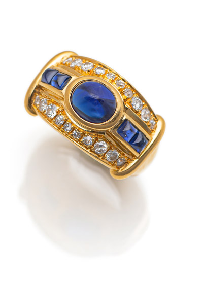 <b>Saphir-Brillant Ring</b>