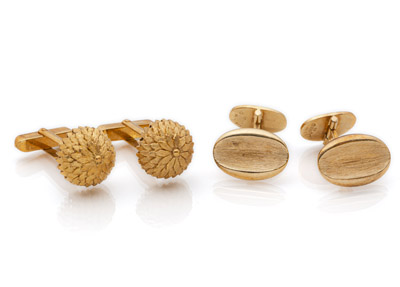 <b>2 Paar Manschettenknöpfe</b> <b>2 Paar Manschettenknöpfe</b>