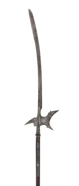 <b>Helmbarte mit Säbelklinge</b>