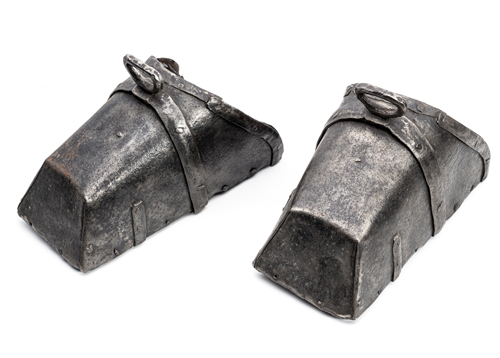 <b>Paar Eisen armierte Steigbügelschuhe</b>