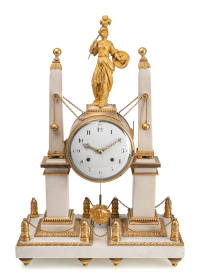 <b>Louis XVI Pendule mit Minerva</b> <b>Louis XVI Pendule mit Minerva</b>