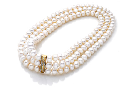 <b>Prunkvolle Süsswasserperlenkette</b>