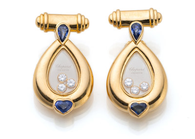 <b>Paar Chopard Ohrstecker Happy Diamonds</b>