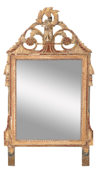 <b>A SMALL LOUIS XVI MIRROR</b>