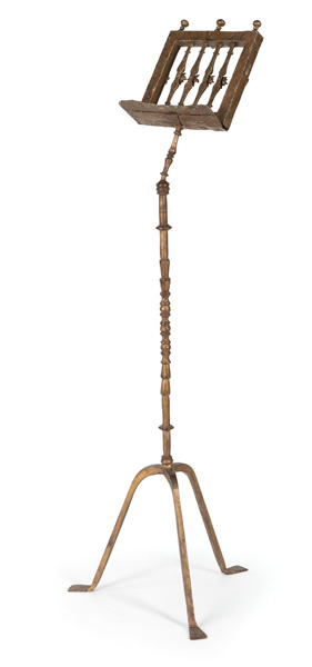 <b>A WROUGHT IRON MUSIC STAND</b>