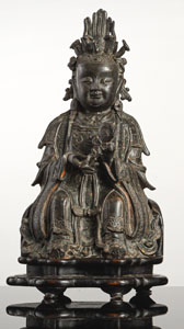 <b>Bronze einer daoistischen Gottheit</b>