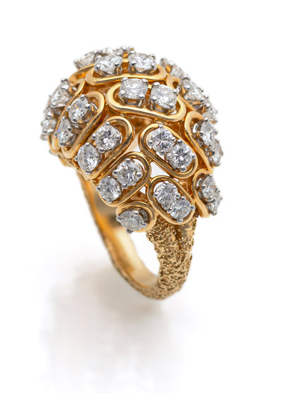 <b>Prächtiger Vintage Brillant Cocktail Ring</b>