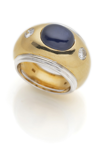 <b>Classic Diamond - Sapphire Cocktail Ring</b>