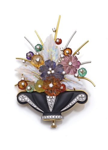 <b>Flower basket brooch</b>