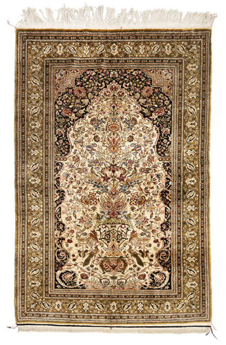 <b>Seiden Ghom Gebetsteppich</b> <b>Seiden Ghom Gebetsteppich</b>