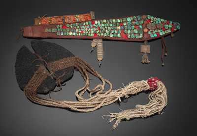 <b>Perak und Kopfschmuck mit Türkis und Steineinlagen</b> <b>Perak und Kopfschmuck mit Türkis und Steineinlagen</b>