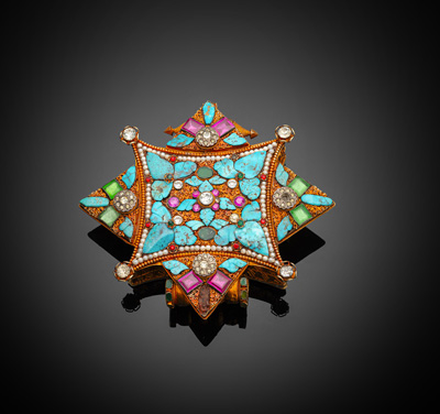 <b>Vergoldeter Amulett-Behälter</b> <b>Vergoldeter Amulett-Behälter</b>