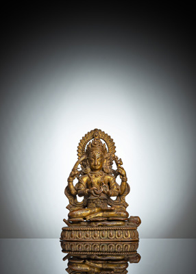 <b>Vergoldete Bronze der Parvati</b>