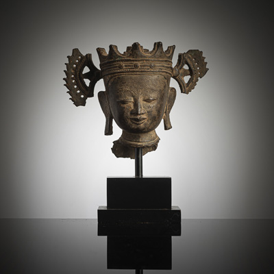 <b>Kopf des Buddha Paree aus Bronze</b>