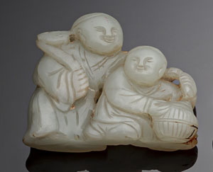 <b>Jadeschnitzerei von He-he Er Xian</b> <b>Jadeschnitzerei von He-he Er Xian</b>