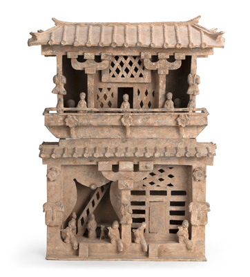 <b>Modell eines zweistöckigen Hauses</b>