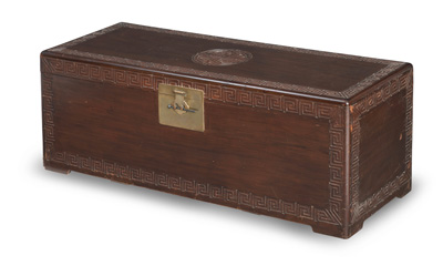 <b>A METAL-FITTED RELIEF MEANDER CHEST</b>