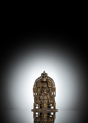 <b>Altar des Jain Tirthankara aus Bronze</b>