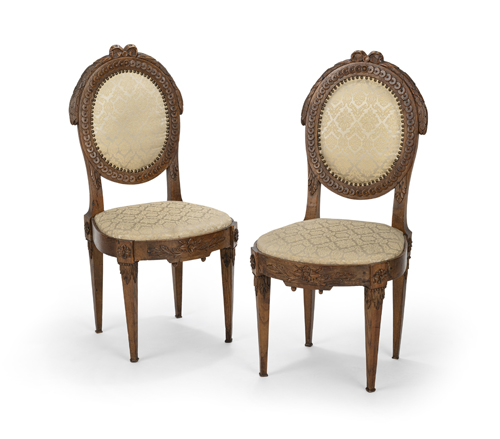 <b>Paar Louis-XVI-Stühle</b> <b>Paar Louis-XVI-Stühle</b>