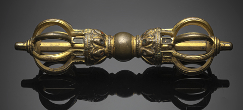 <b>A GILT-BRONZE VAJRA</b>