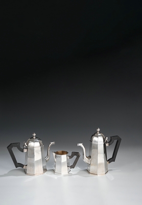 <b>F.LLI DI LEONE - Two Coffee Pots and a Milk Jar</b>